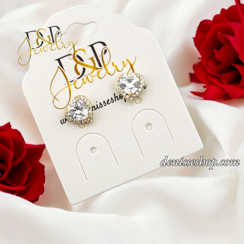 14K SMALL HEART EARRING E809