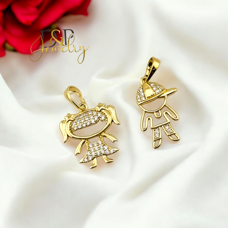 14K GIRL PENDANT P822