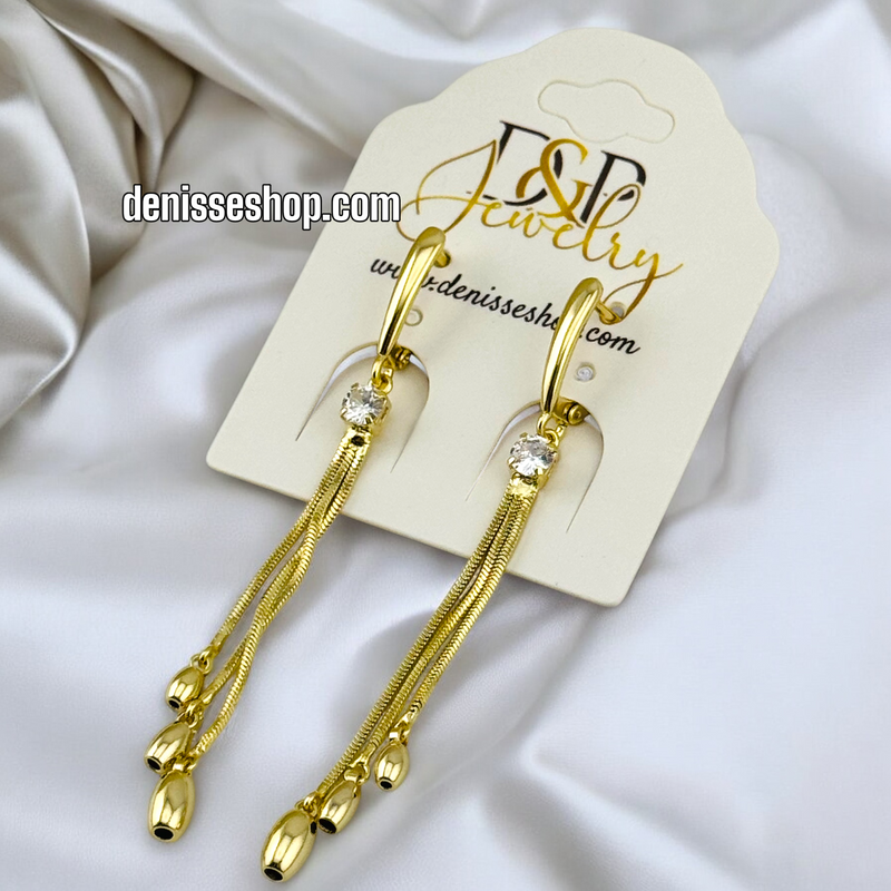 14K WOMAN GOLD EARRING E747