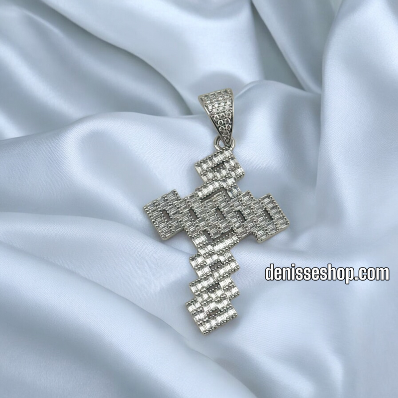 SILVER WOMAN/MEN CROSS PENDANT P639