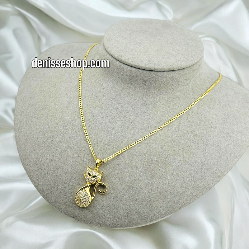 14K CAT PENDANT P433