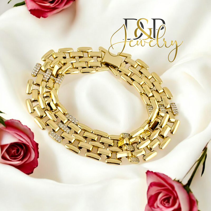 14K FASHION DESIGN MEN BRACELET 8&