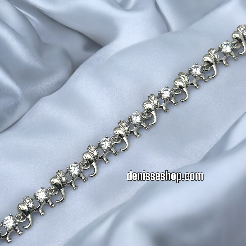 SILVER ELEPHANT BRACELET BR627