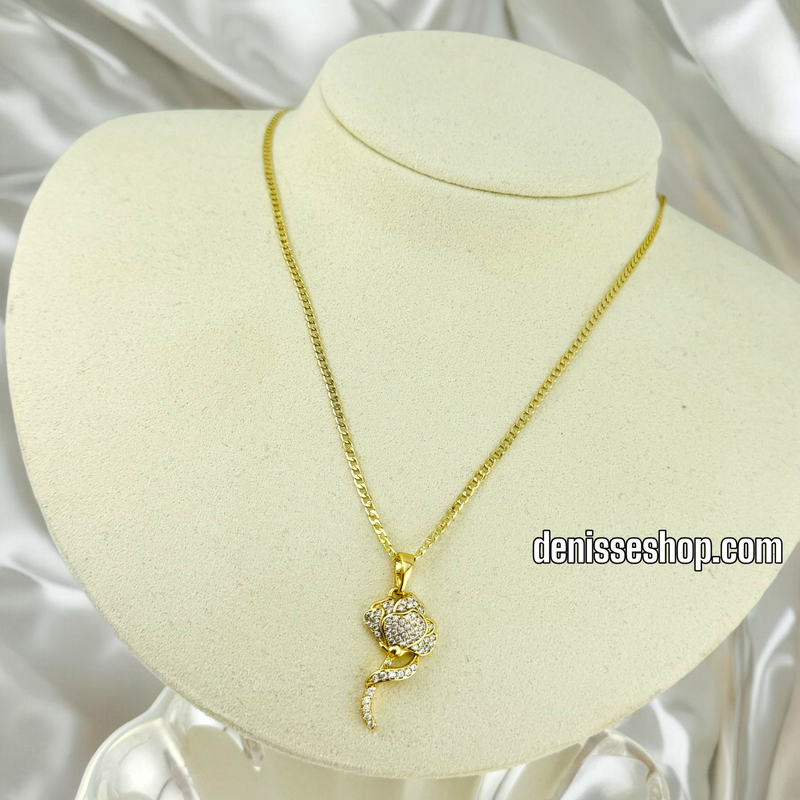 14K ROSE PENDANT PENDANT P504