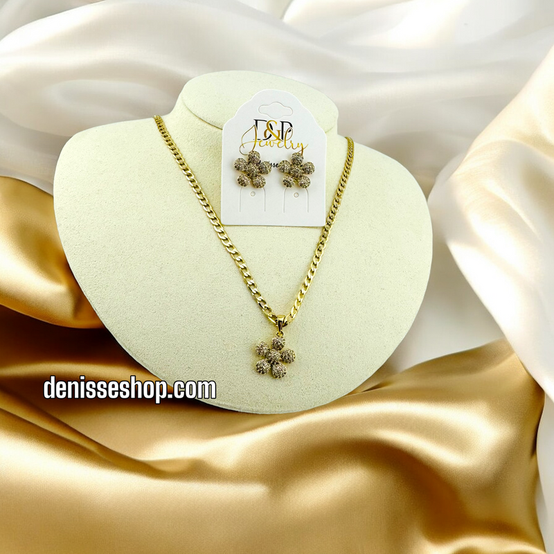 14K FLOWER NECKLACE N27 (RING NOT INCLUDED)