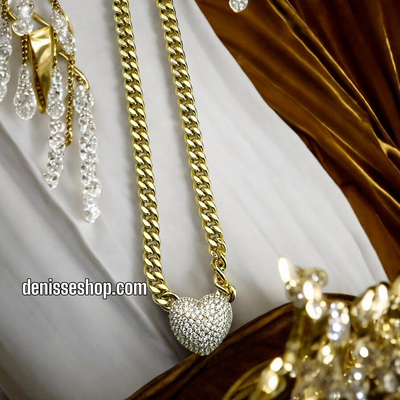 14K HEART NECKLACE SET N10