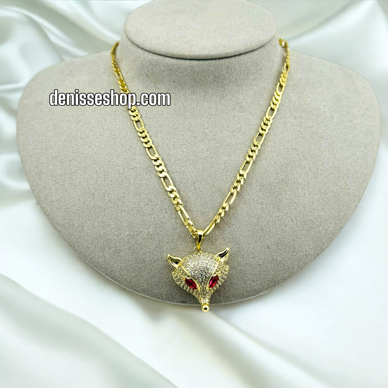 14K WOLF PENDANT P426