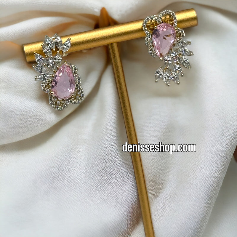 14K PINK EARRINGS E362