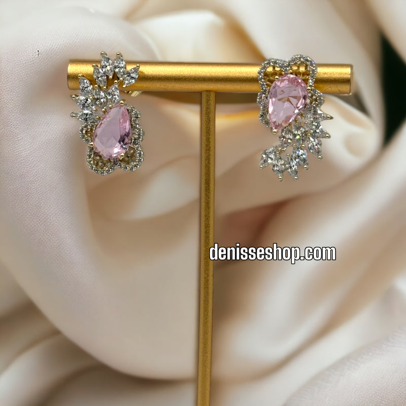 14K PINK EARRINGS E362