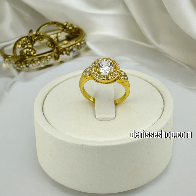 14K WOMEN/GIRL WHITE STONE RING RG281