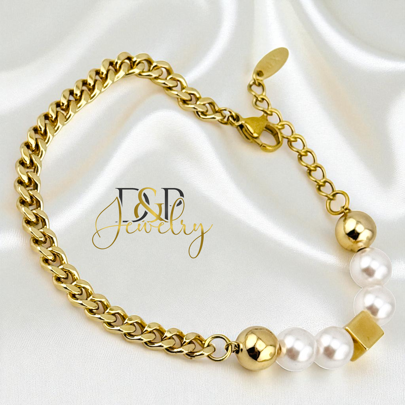 14K ELEGANT PEARL BRACELET BR820