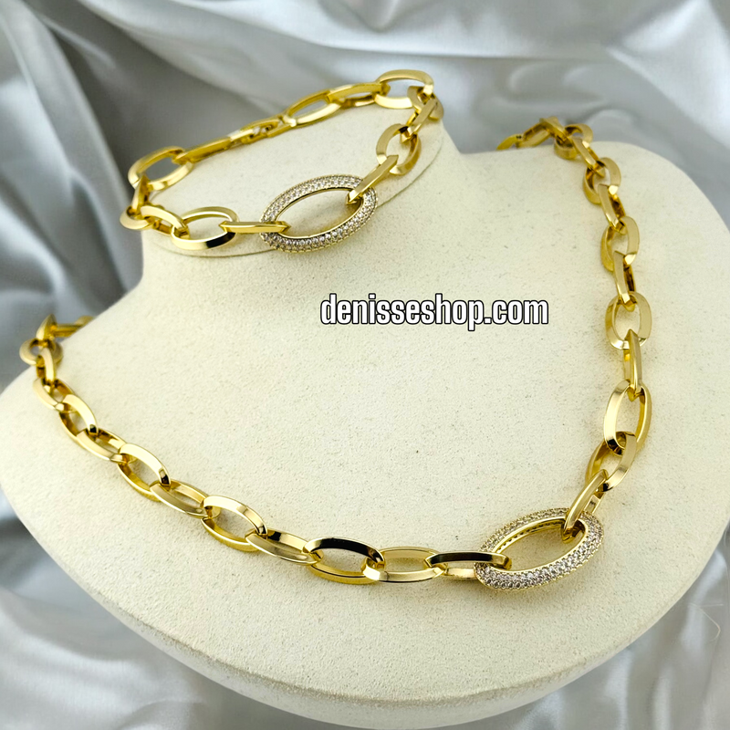 14K FASHION GOLD NECKLACE SET N73