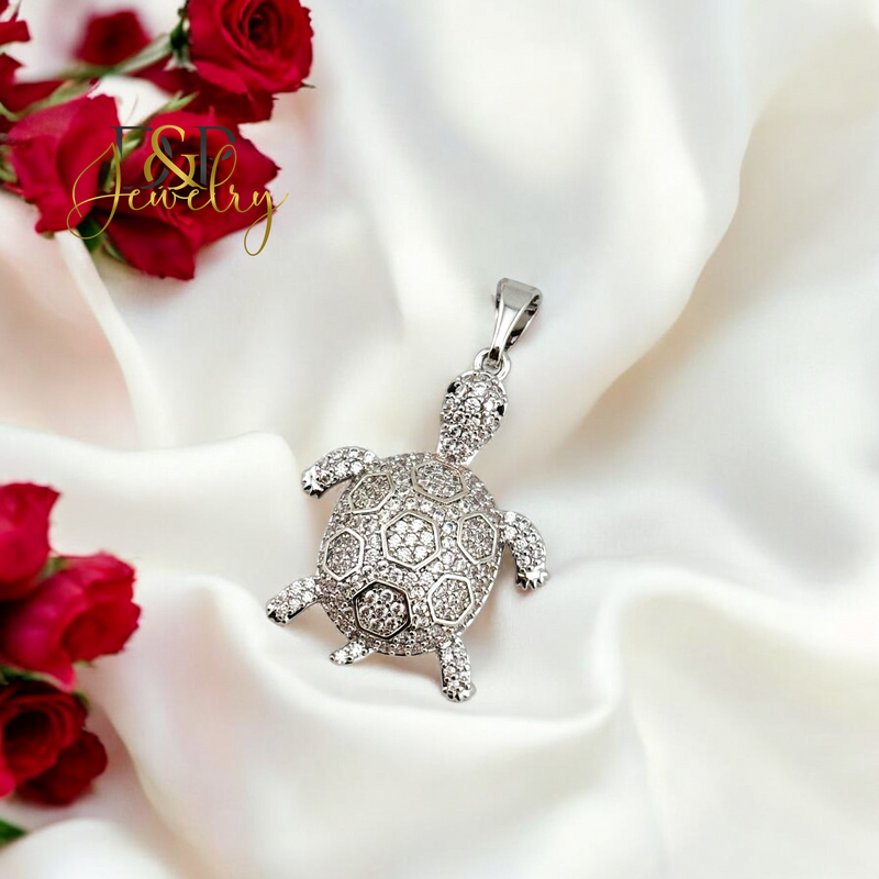 SILVER TURTLE PENDANT P794
