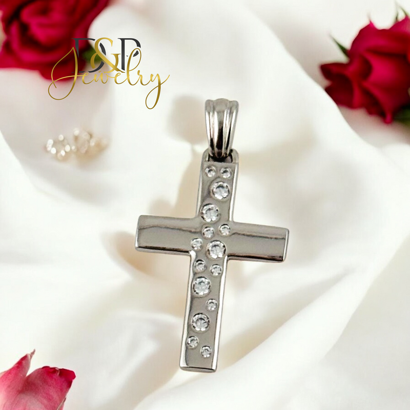 SILVER SMALL CROSS PENDANT P852