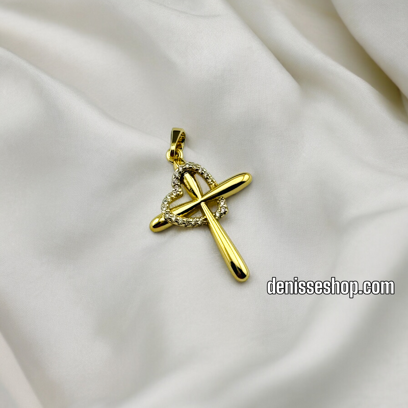 14K CROSS PENDANT P381