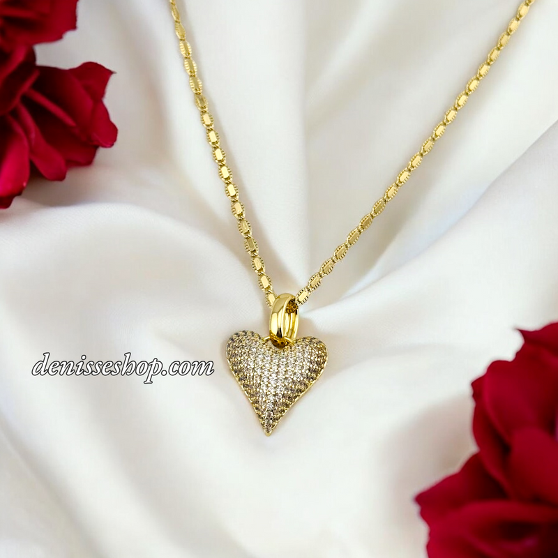 14K WOMEN/GIRL HEART PENDANT P681