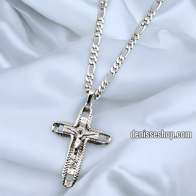 SILVER WOMAN/MEN CROSS PENDANT P638