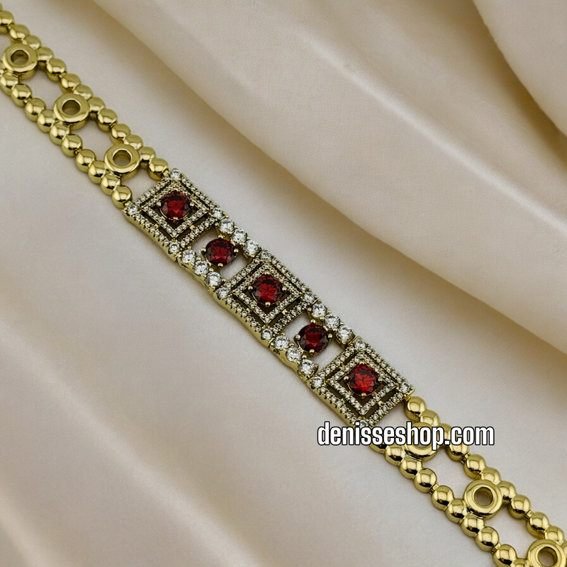 14K RED BRACELET BR373