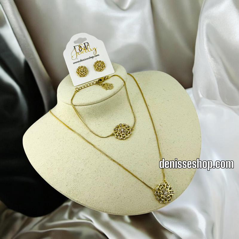 14K WOMAN/ NECKLACE SET N154