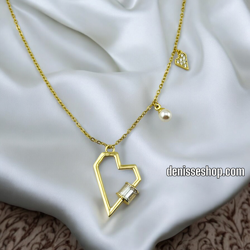 14K GOLD / TINY HEART NECKLACE  N61