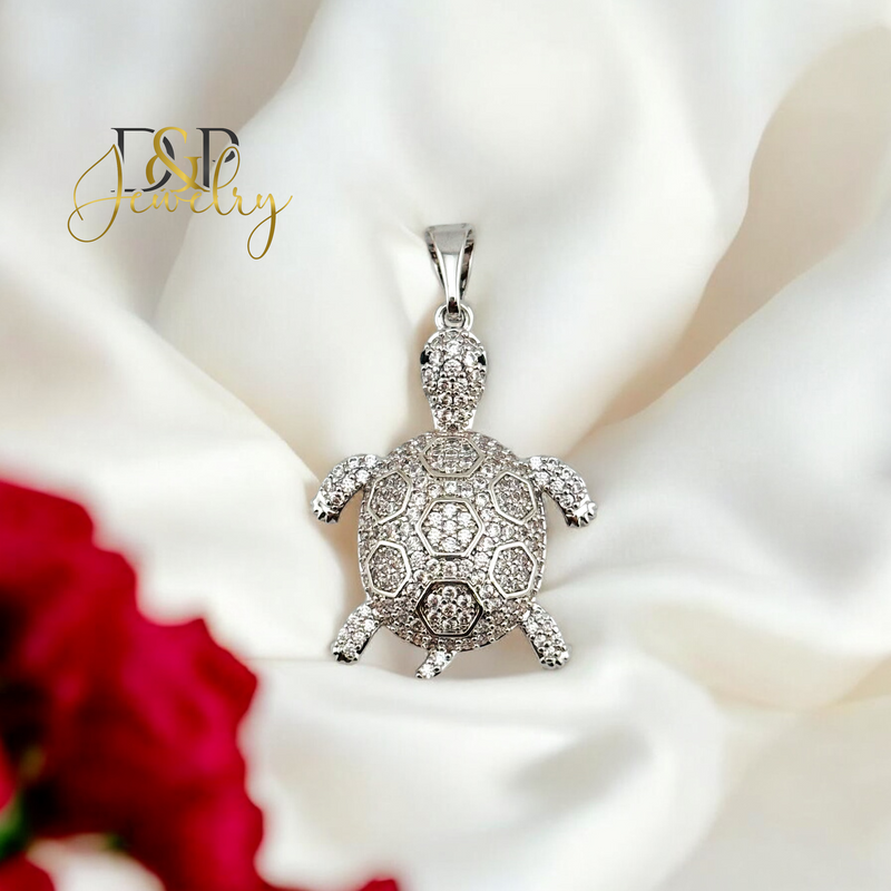 SILVER TURTLE PENDANT P794