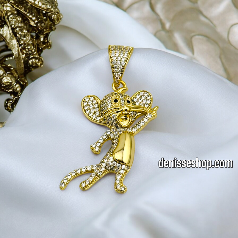 14K FASHION MOUSE PENDANT P454