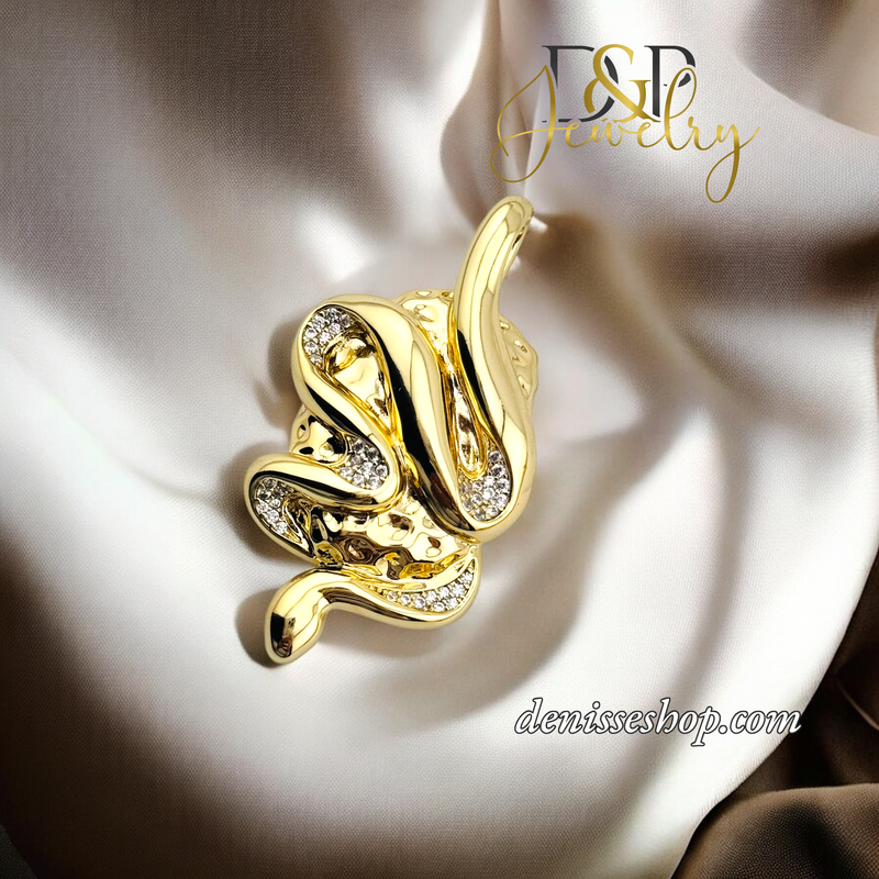 14K SNAKE PENDANT P701