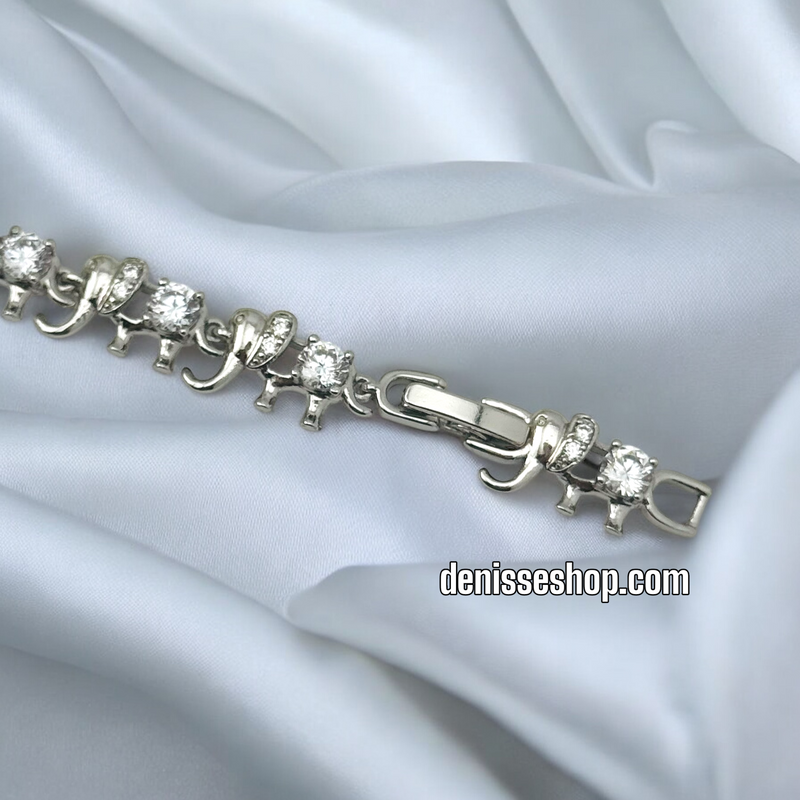 SILVER ELEPHANT BRACELET BR627