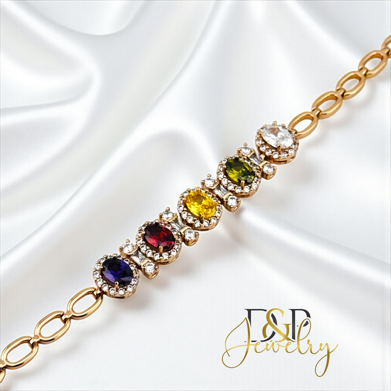 18K MULTICOLOR BRACELET BR824