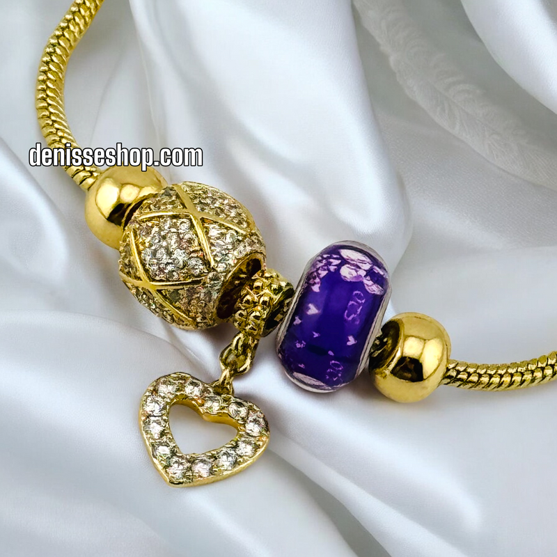 14K PURPLE PANDORA BR516