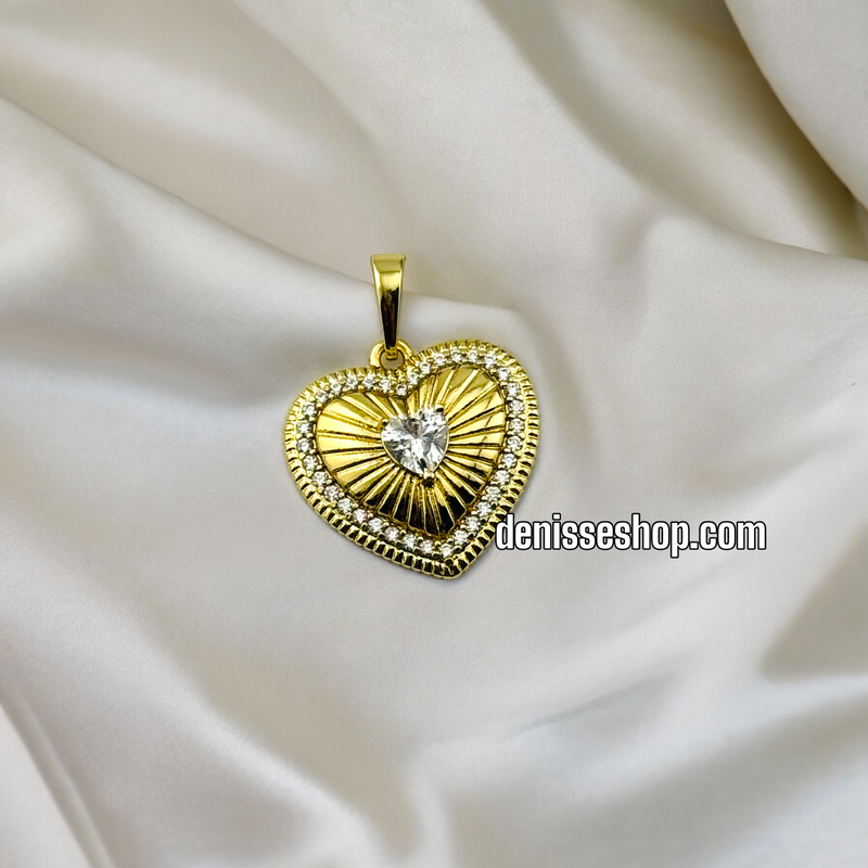 14K HEART PENDANT P357