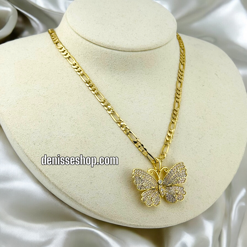 14K SHINY BUTTERFLY PENDANT P510