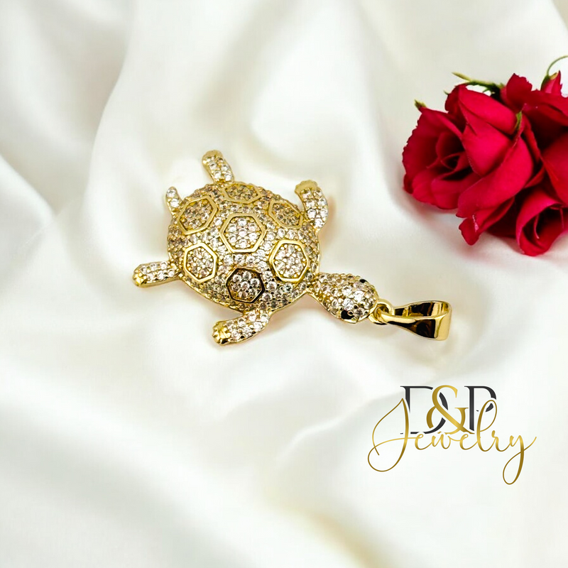 14K TURTLE PENDANT P837
