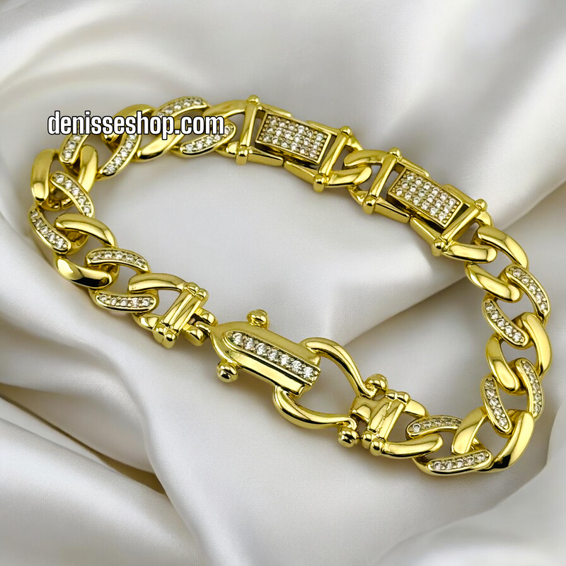 14K /WOMAN LINK BLING CHAIN BRACELET BR574