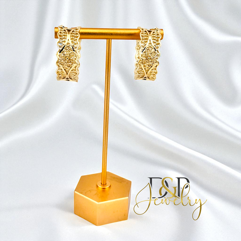 14K GOLD HOOP EARRING HP785