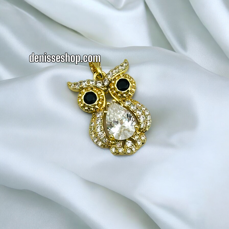 14K OWL PENDANT P434