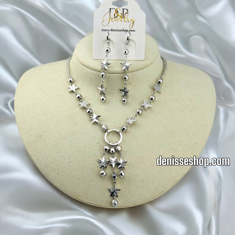 SILVER CHOKER NECKLACE SET N204