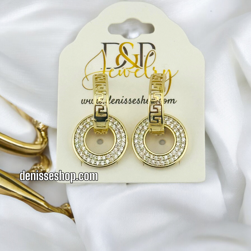 14K ELEGANT FASHION HOOPS HP478