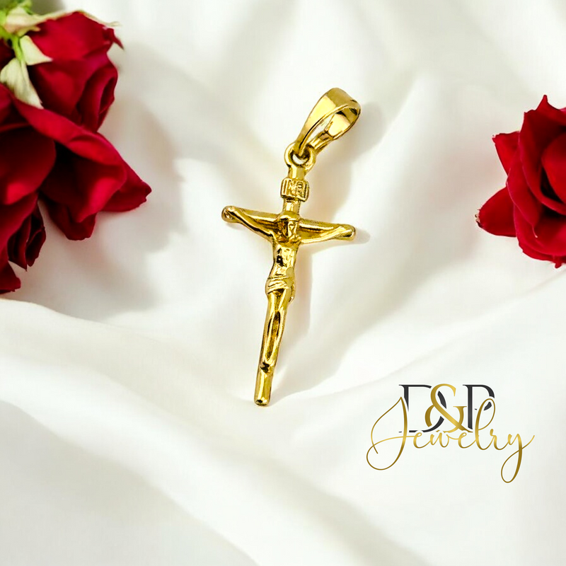14K SMALL CRUCIFIX PENDANT P841