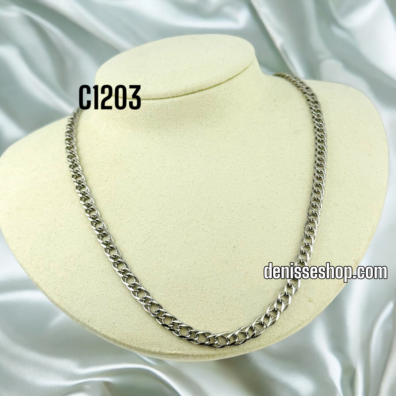 FASHION ROUND SILVER CHAIN 5MM C1203