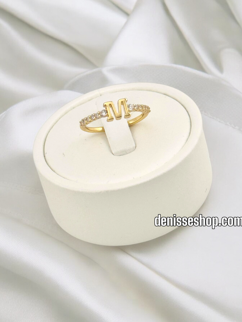 14K WOMEN  LETTER ( M ) RING RG314