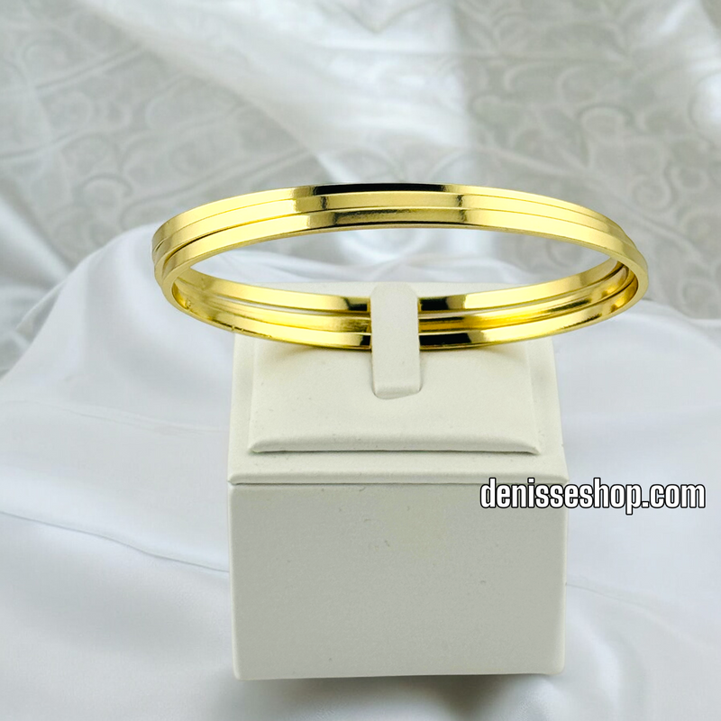 14K THREE BANGLE SET BR483