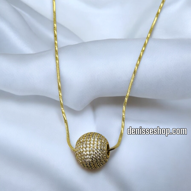 14K FASHION BALL NECKLACE N217