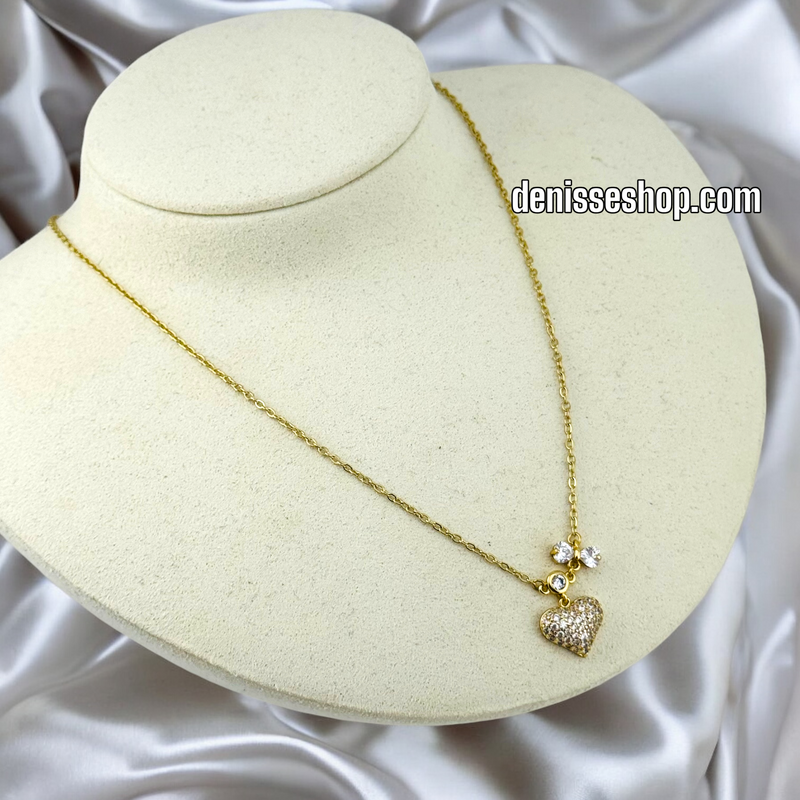 14K HEART NECKLACE N74