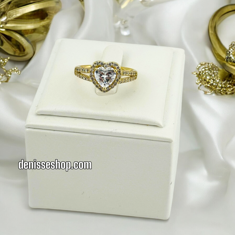 14K HEART RING RG207