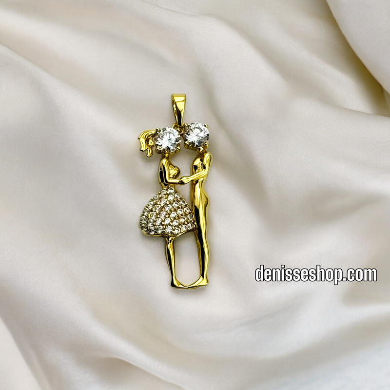 14K LOVING COUPLE PENDANT P380