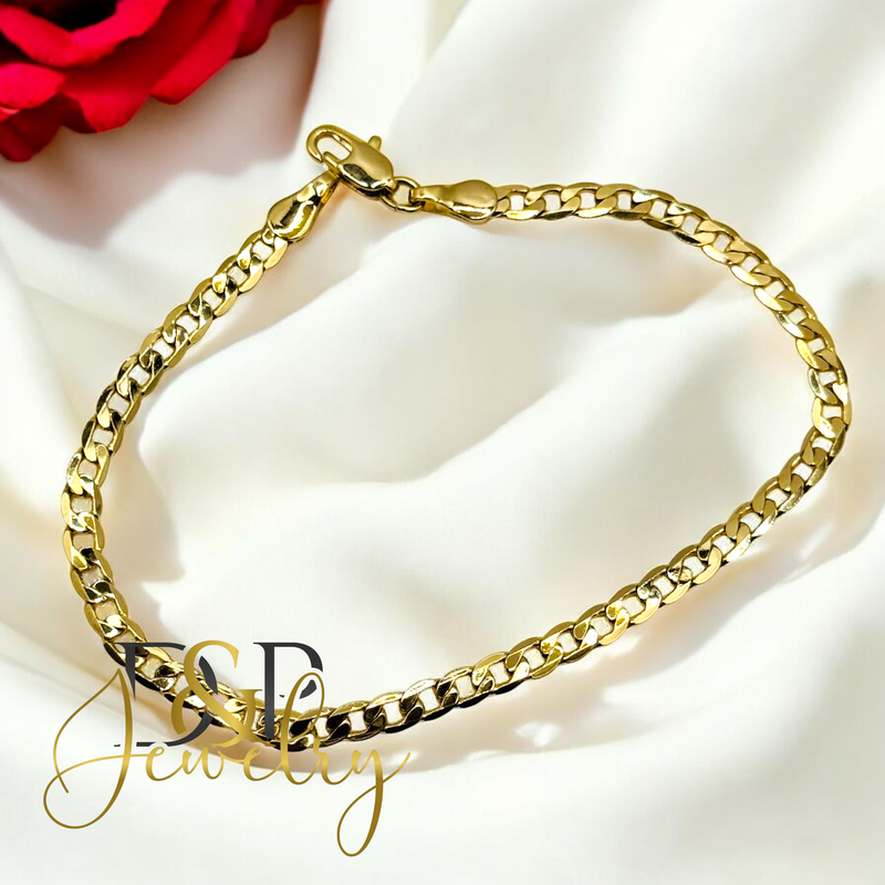 14K SLENDER CUBAN BRACELET BR772