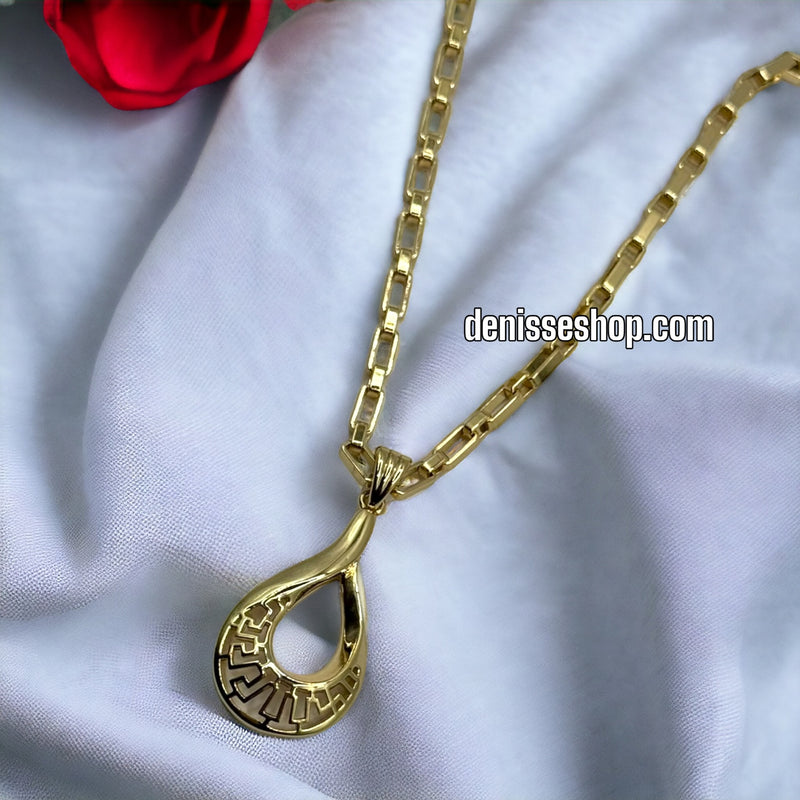 14K Elegant Gold Pendant P195 (chain not included)