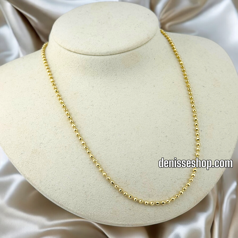 14K CHAIN BEAD 1.5MM CH022