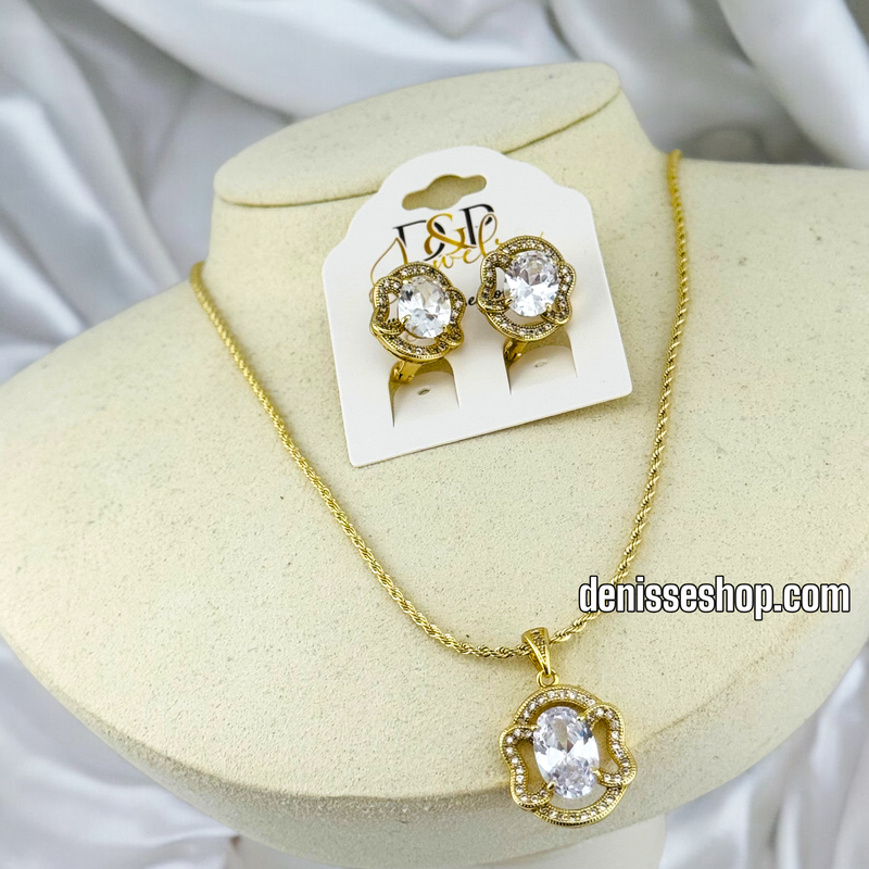 14K WOMEN ELEGANT NECKLACE SET N131